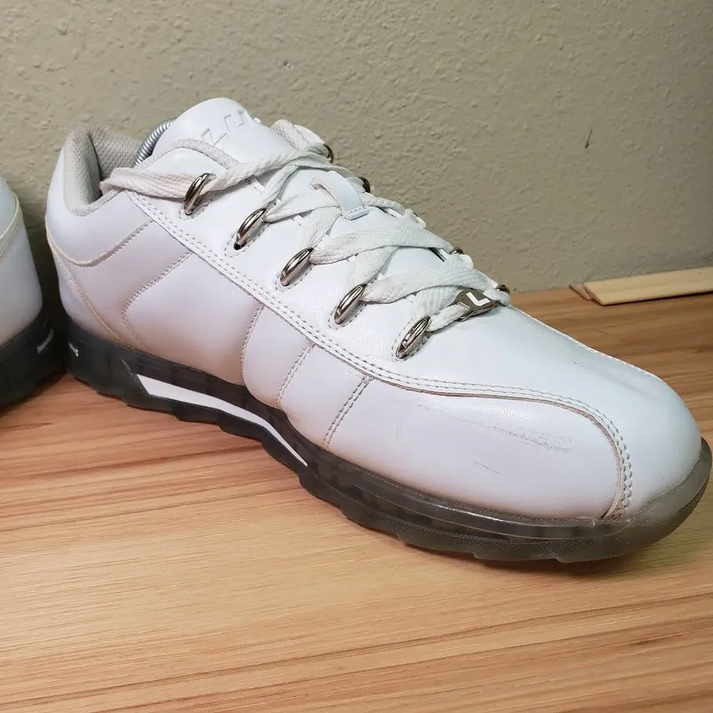 Lugz Men's Size 10.5 Charger II Ice Lace Up Fashion Sneakers white Sporty Casual